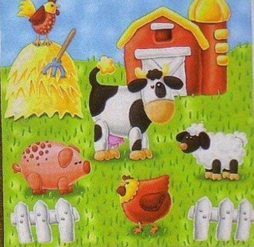Farm Animals Napkins 16's